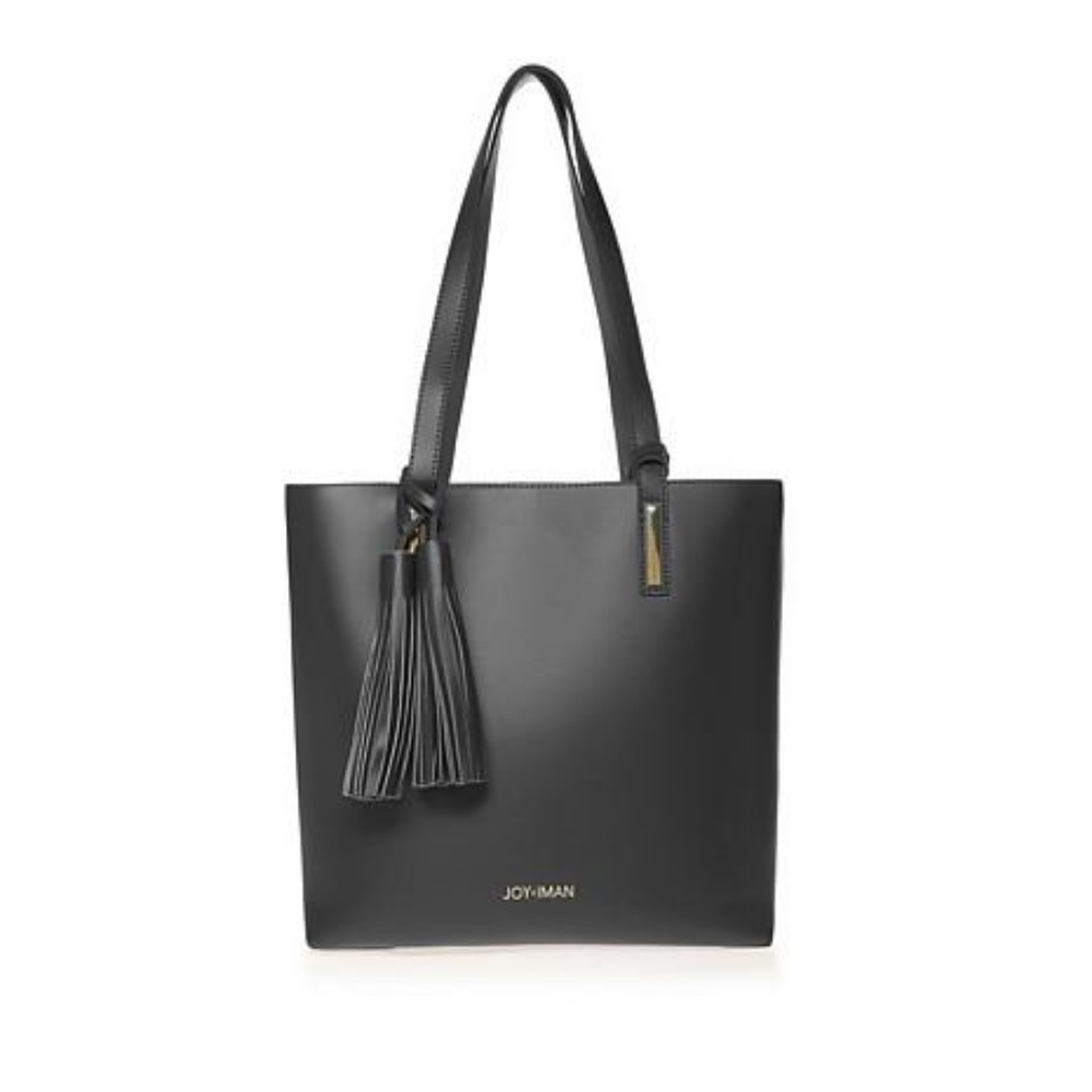 JOY & IMAN - NWT - Leather Bag w/ Popout Insert
